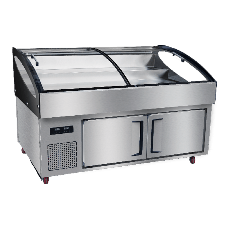 1.8m Cuisneoir Cistine Áiritheoir Oighear Cruach Dhosmálta Céim Trí Chiseal